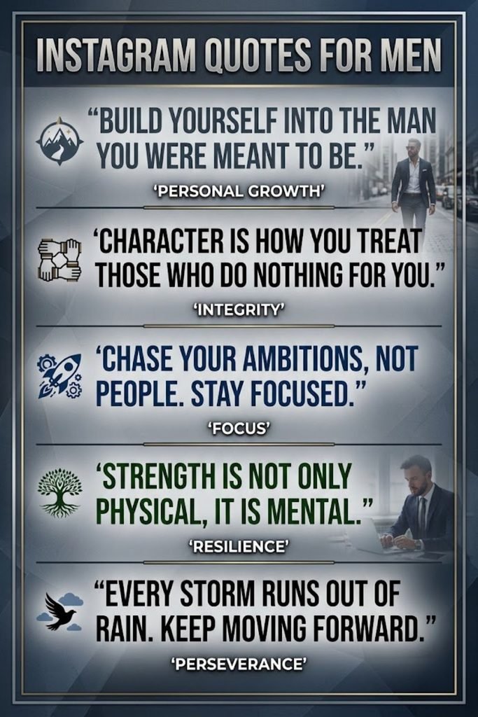 Instagram Quotes for Men