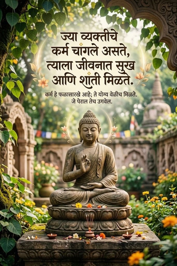 Karma Buddha Quotes In Marathi