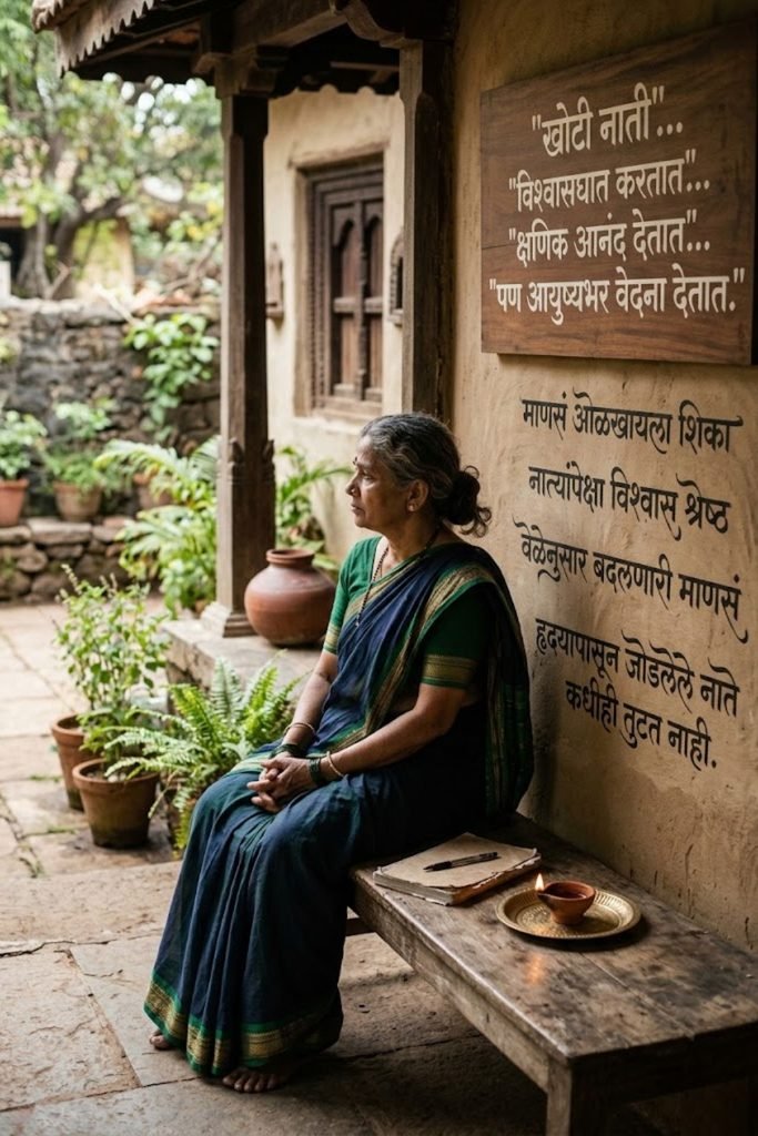 Khoti Nati Quotes in Marathi
