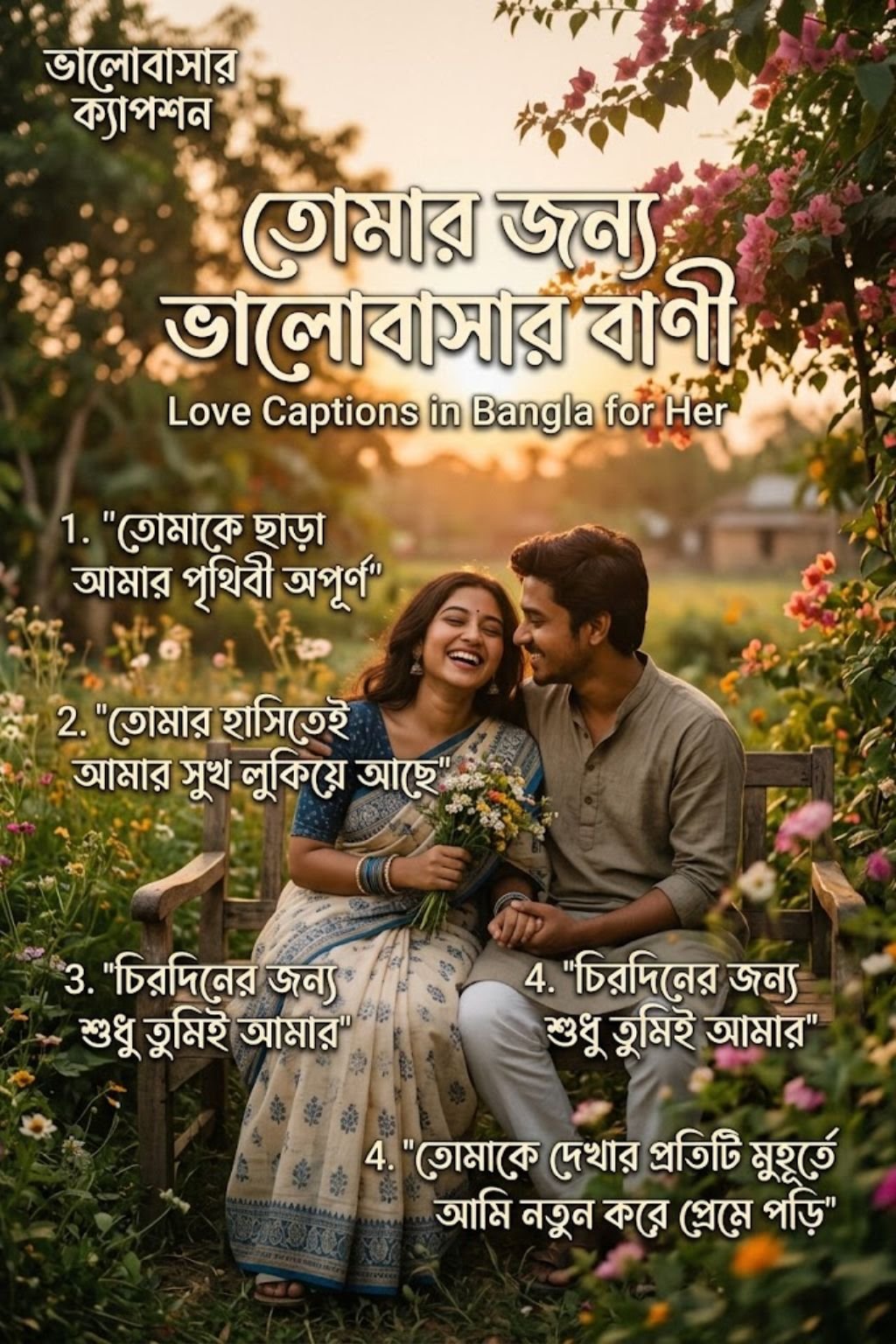 Love Captions in Bangla for Her