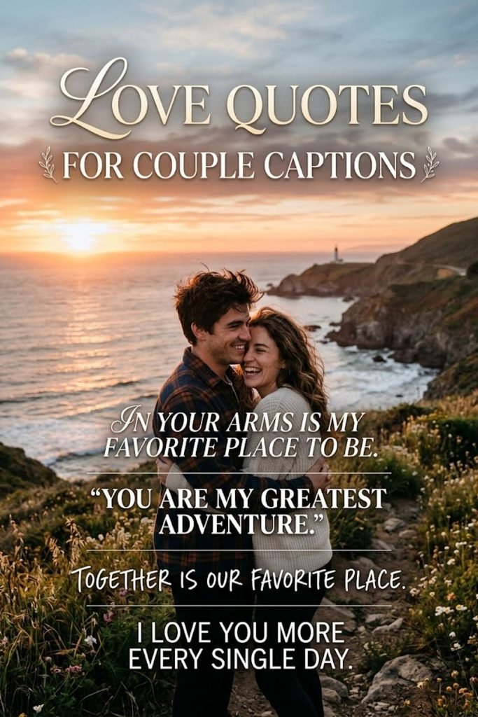 Love Quotes for Couple Captions