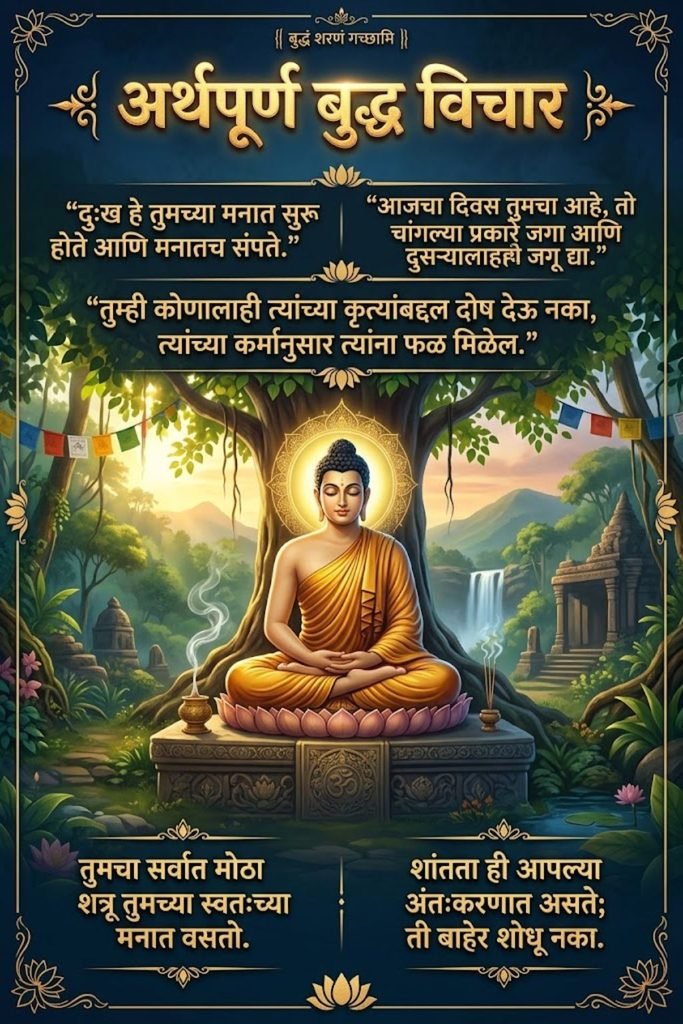 Meaningful Buddha Quotes in Marathi