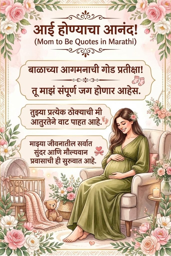 Mom to Be Quotes in Marathi