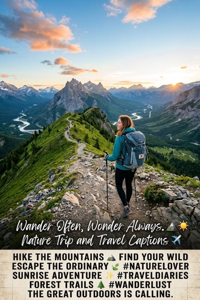 Nature Trip and Travel Captions ✈️