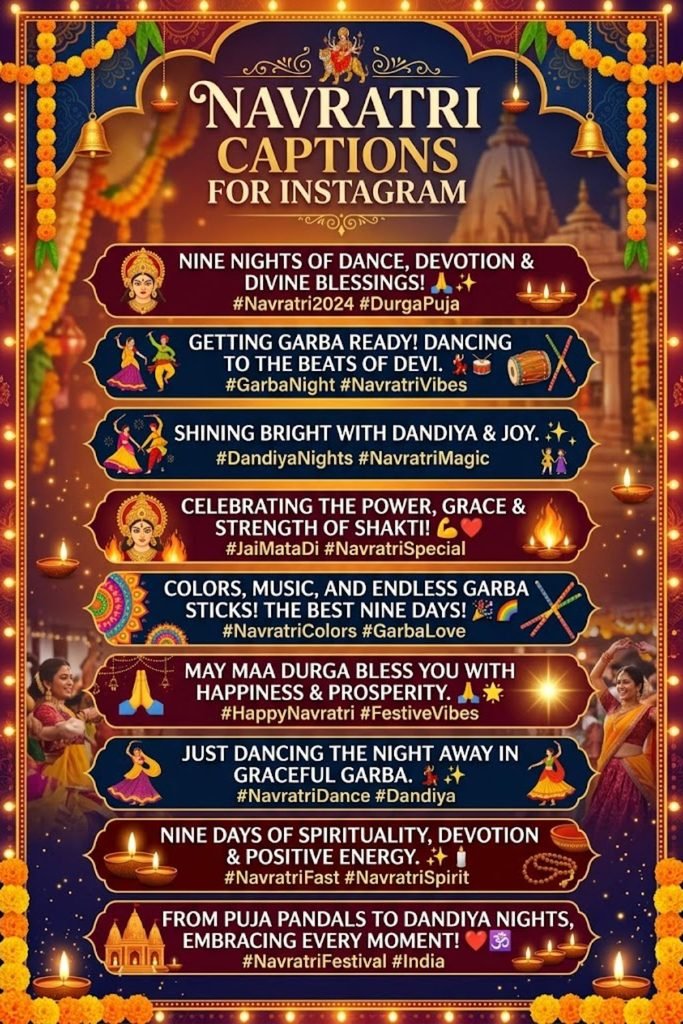Navratri Captions For Instagram