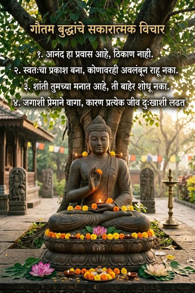 Positive Buddha Quotes in Marathi