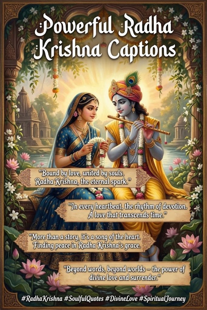 Powerful Radha Krishna Captions for Soulful Posts