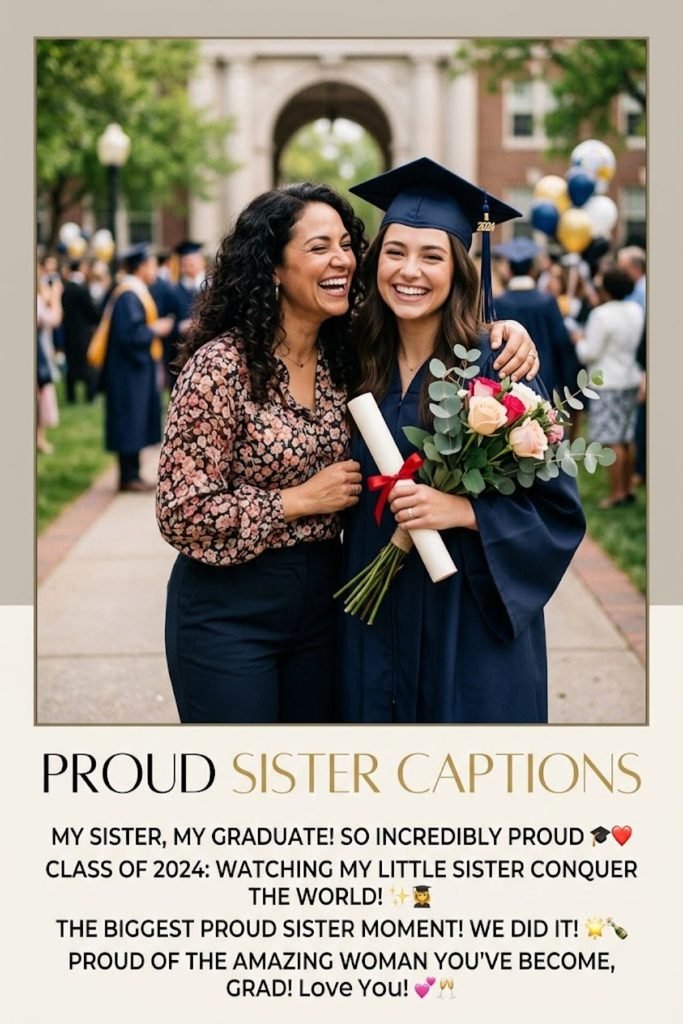 Proud Sister Captions