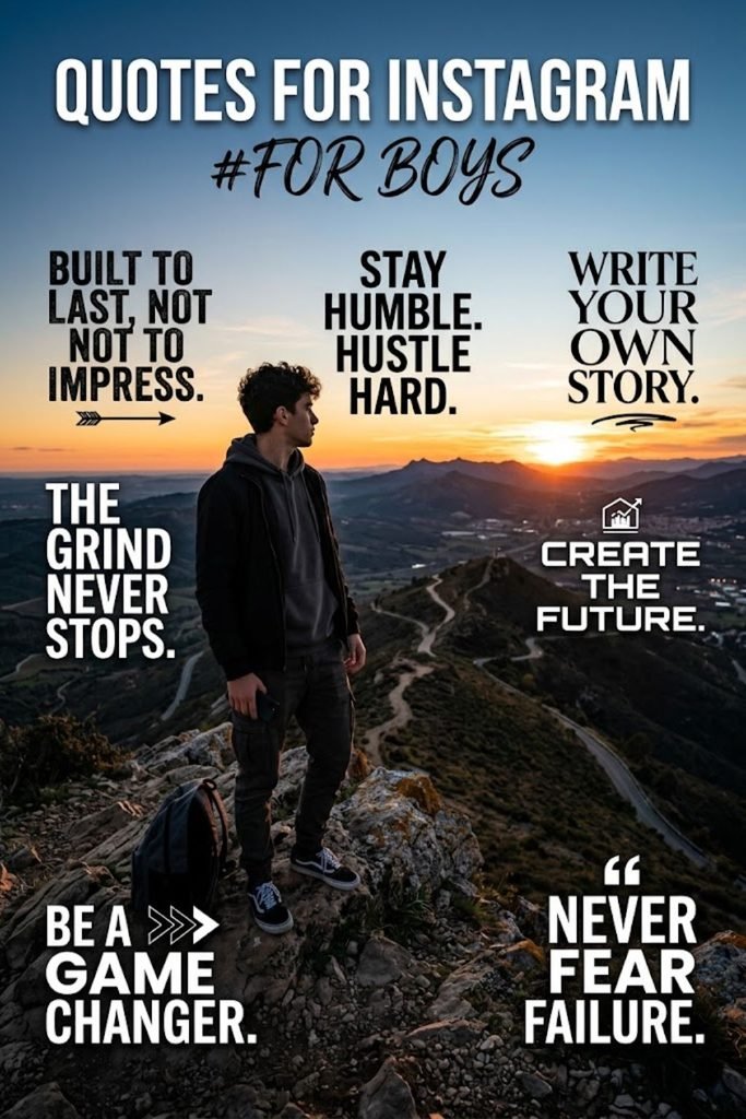Quotes for Instagram for Boys