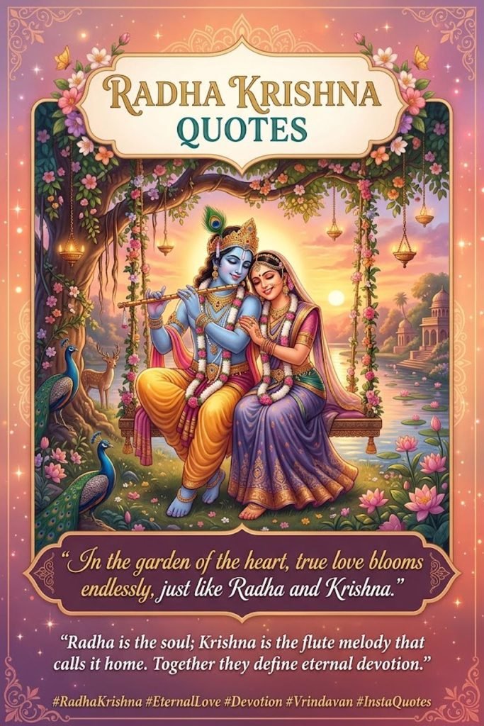 Radha Krishna Quotes for Instagram Posts