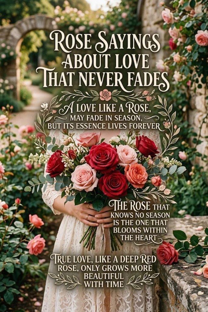 Rose Sayings About Love That Never Fades