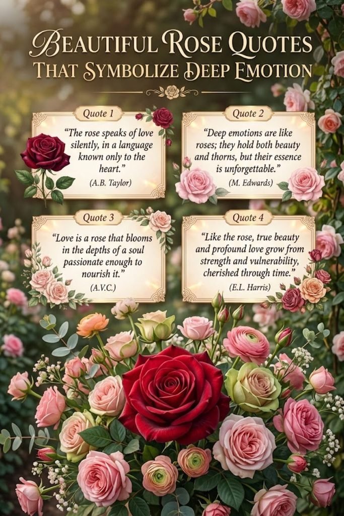Beautiful Rose Quotes That Symbolize Deep Emotion