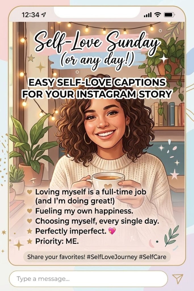 Self-Love Captions for Instagram Story