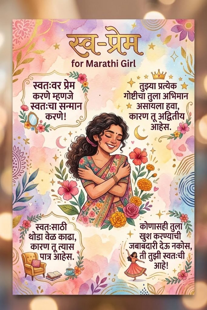 Self Love Quotes in Marathi for Girl