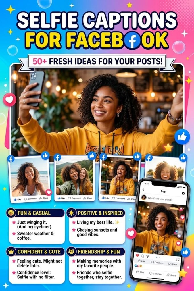 Selfie Captions for Facebook