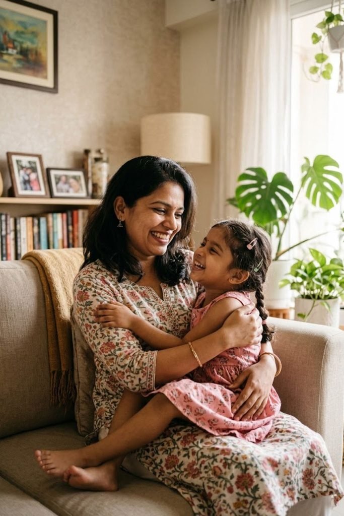 Short Captions for Masi and Niece