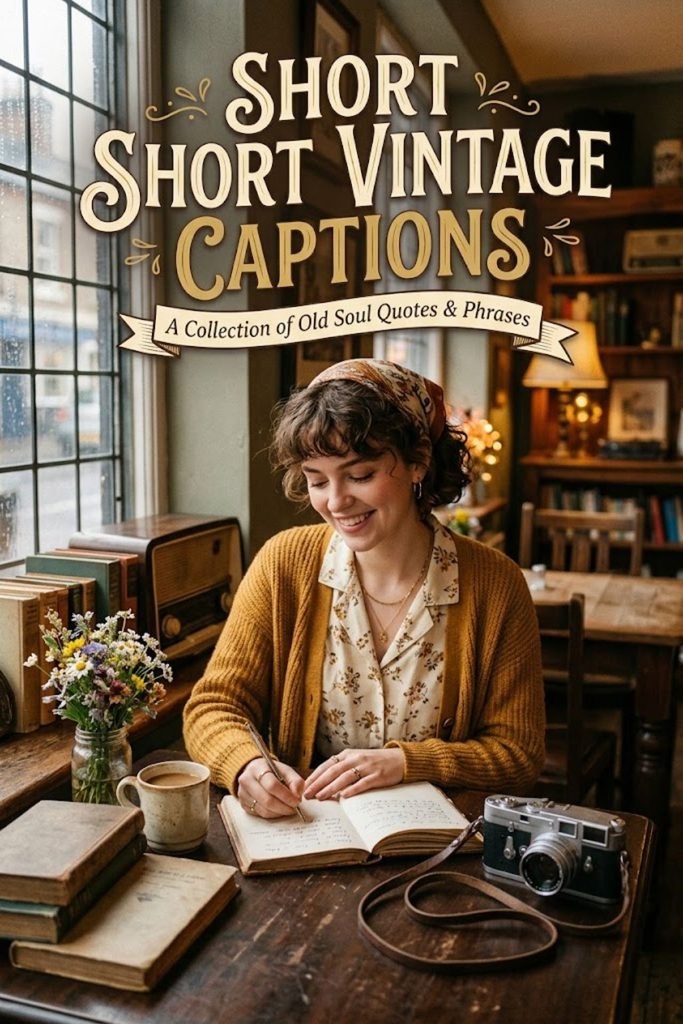 Short Vintage Captions