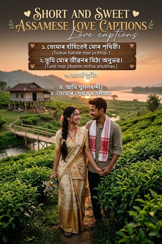 Short and Sweet Assamese Love Captions