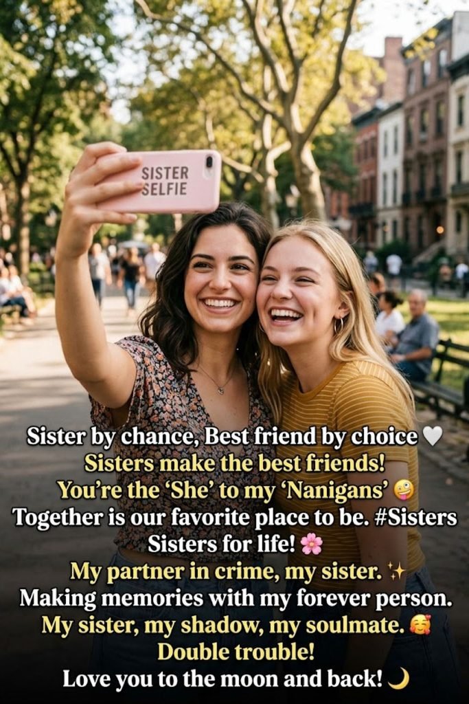 Sister Selfie Captions