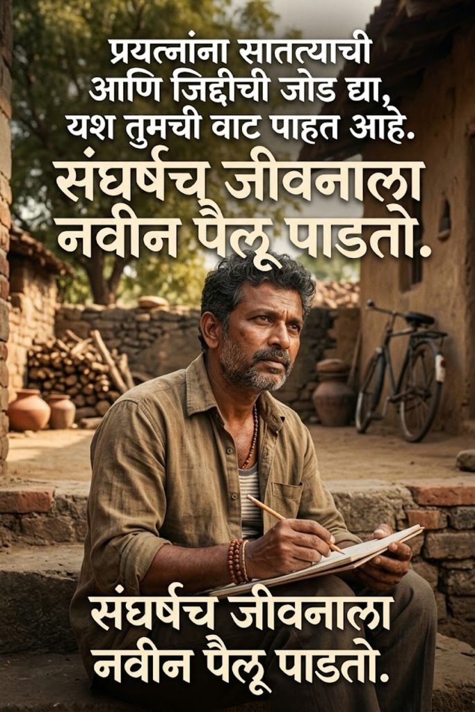 Struggle Life Quotes in Marathi