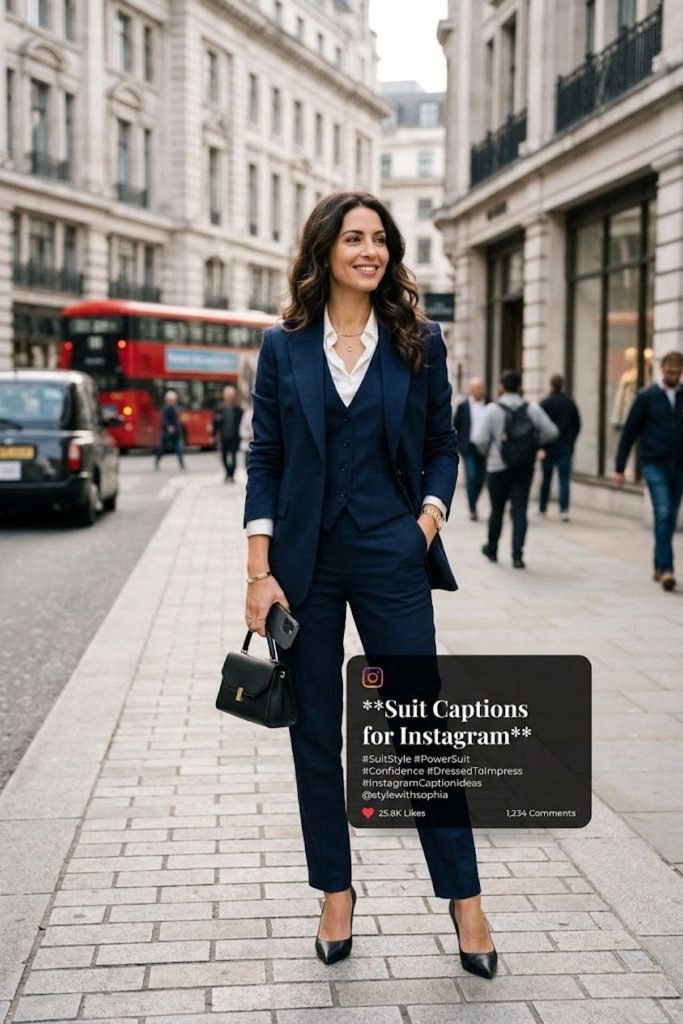 Suit Captions for Instagram