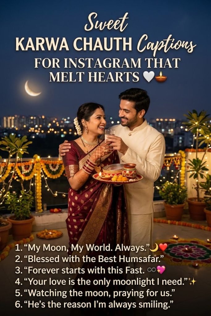 Sweet Karwa Chauth Captions For Instagram That Melt Hearts