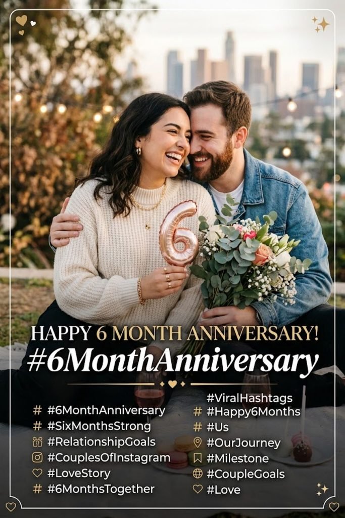 Viral Instagram Hashtags for 6 Month Anniversary