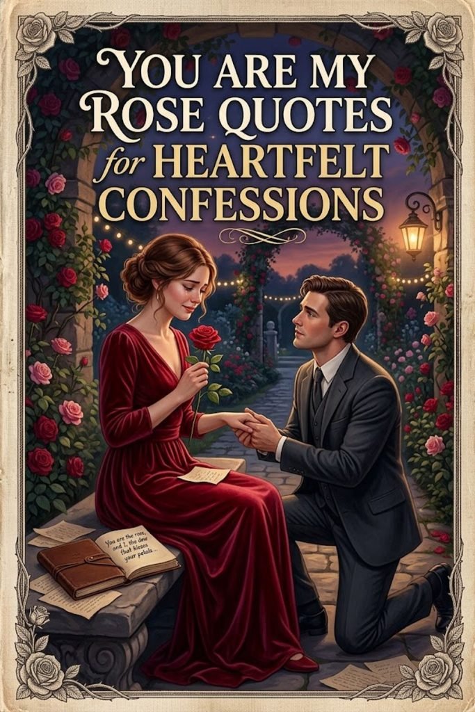 You Are My Rose Quotes for Heartfelt Confessions